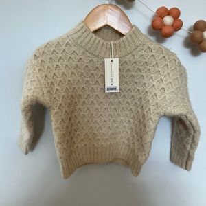 Rylee + cru girls cream sweater NWT size 12-18 mo